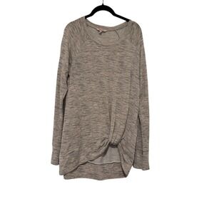 Women's sz L Juicy Couture pink/grey long sweater long sleeve #1336